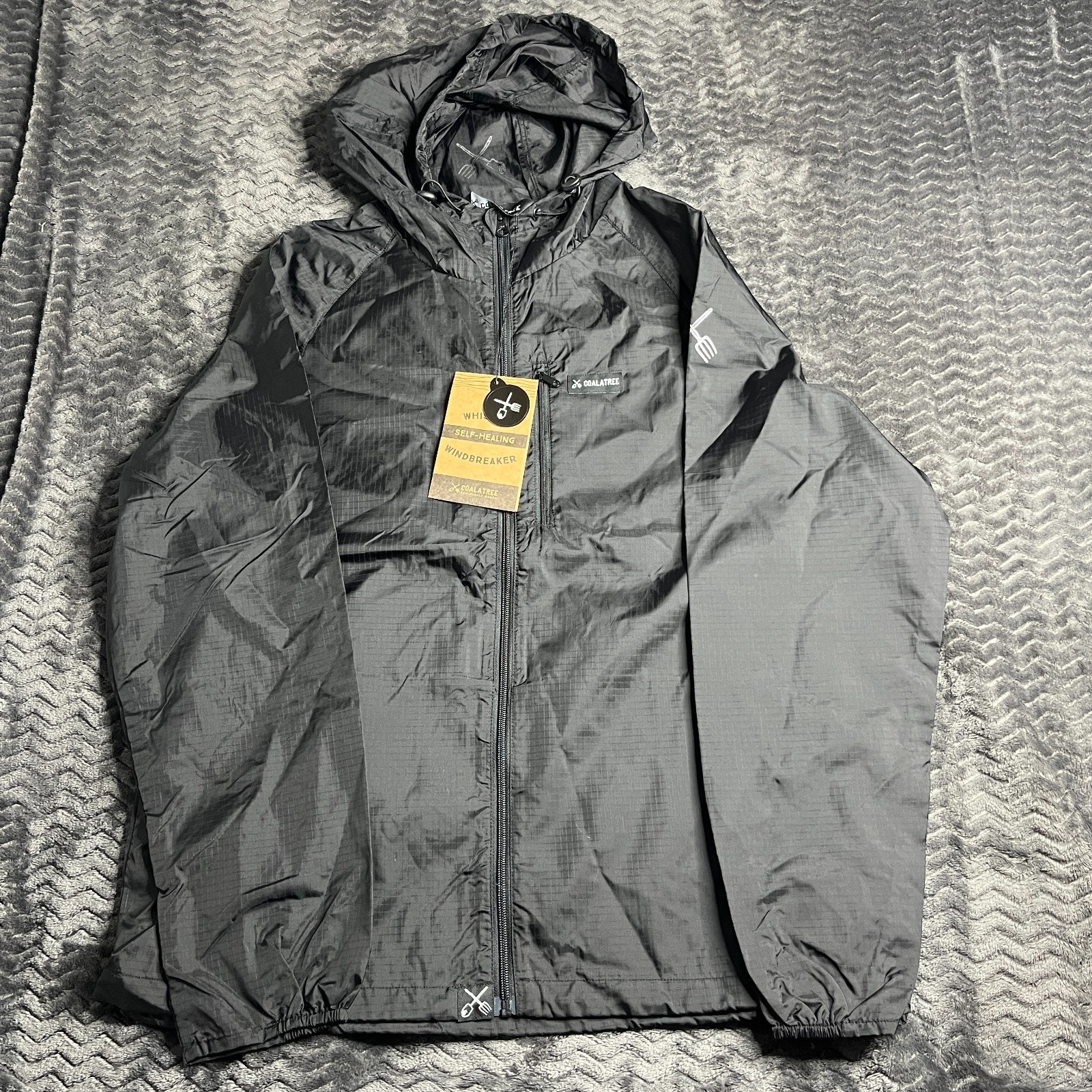 Coalatree Men's Whistler Windbreaker Nylon Jacket Black Size L Nwt — image 2 of 7